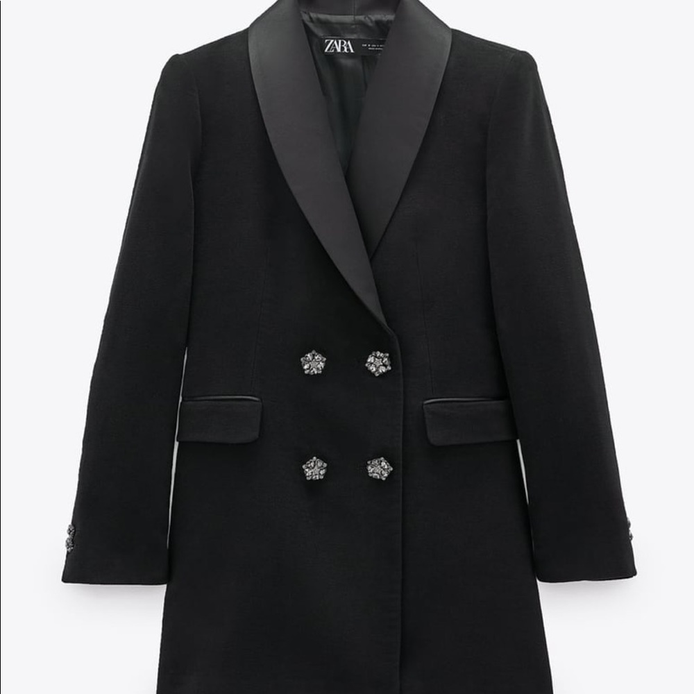 Zara blazer with jewel buttons